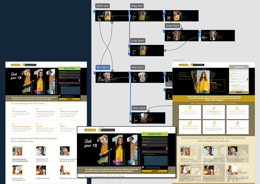 UI/UX flow demonstration